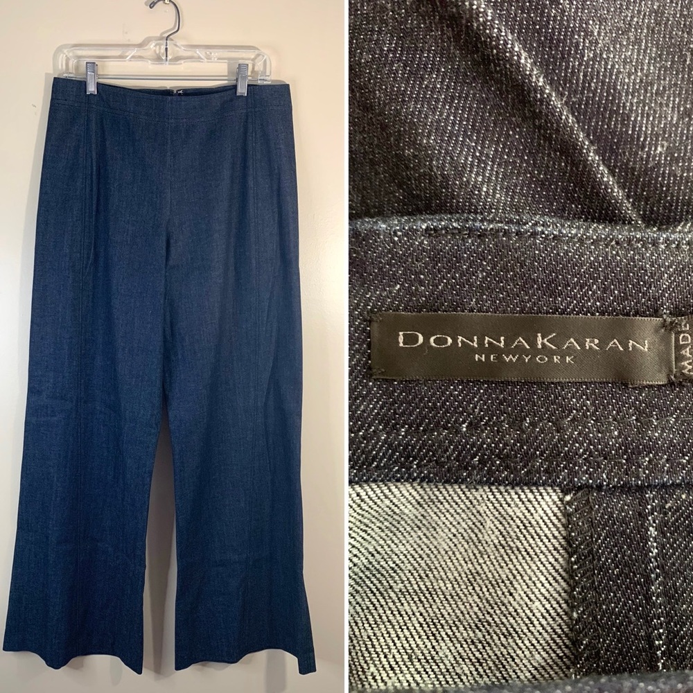 🔥HP🔥Donna Karan New York wide leg jeans. Size 14
